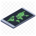 Digital Map Mobile Map Online Navigation Icon