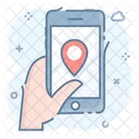 Mobile Map Mobile Location Mobile Gps Icon
