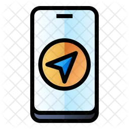 Mobile Map  Icon