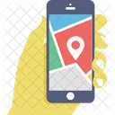 Mobile Map Gps Icon