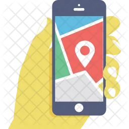 Mobile Map  Icon