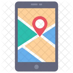 Mobile Map  Icon