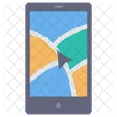 Mobile Map Map Pin Icon