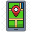 Mobile Map Location Pin Map Icon