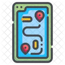 Mobile Map  Icon