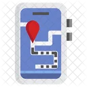 Mobile Map Mobile Location Online Map Icon