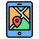 Mobile Map Mobile Pin Icon