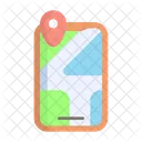 Smartphone Maps Location Navigation Icon