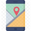 Mobile Map Mobile Phone Map Icon