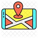 Mobile Map Mobile Map Icon