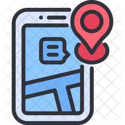 Mobile Map  Icon