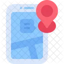 Mobile Map Navigation Smartphone Icon