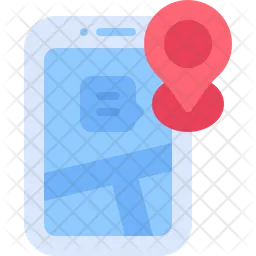 Mobile Map  Icon