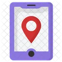 Mobile Map Location Gps Icon