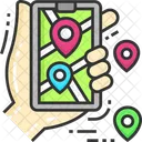 Mobile Maps Mobile Navigation Phone Map Icon