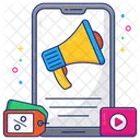 Mobile Marketing Digital Marketing Mobile Announcement Icon