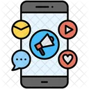 Mobile Marketing Social Media Share Icon