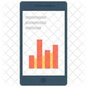 Mobile Marketing Bar Graph Mobile Graph Icon
