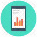 Mobile Marketing Bar Graph Mobile Graph Icon