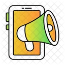 Mobile Marketing Advertising Promotion Icon