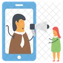 Mobile Marketing  Icon