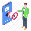Mobile Marketing  Icon
