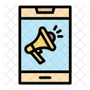 Mobile Marketing  Icon