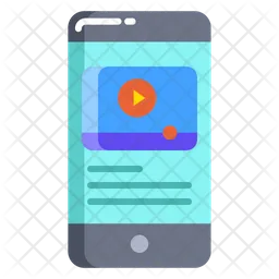 Mobile Marketing Video  Icon