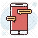 Mobile Massage Mobiles Chatten Nachricht Symbol