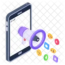 Mobile Media Marketing  Icon