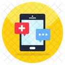 Mobile Medical Chat  Icon