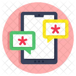 Mobile medical chat  Icon