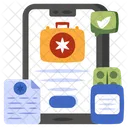 Mobile Medication First Aid Bag Doctor Briefcase Icon
