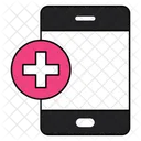 Mobile medizinische App  Symbol