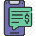 Mobile Message Mobile Finance Message Icon