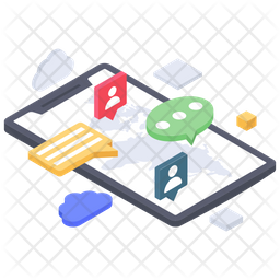 Mobile Messaging Icon