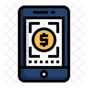 Mobile Money Dollar Income Icon
