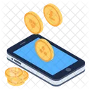 Mobile Currencies Digital Currencies Online Business Icon
