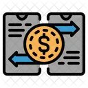 Mobile Money Exchange Mobile Money Transfer Online Transaction Icon