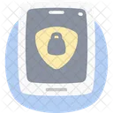 Safe Shopping Flat Rounded Icon Icon