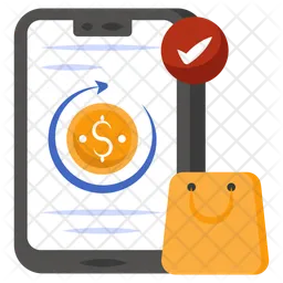 Mobile Money Refund  Icon