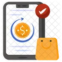 Mobile Money Refund Mobile Money Return Parcel Refund Icon