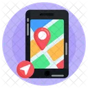 Mobile Location Mobile Navigation Mobile Map Icon
