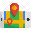 Navigator Map Smart Phone Icon