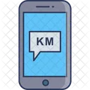 Mobile Navigation Km Destination Icon