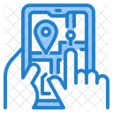 Mobile Navigation Phone Map Mobile Location Icon