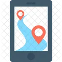 Mobile Navigation Smartphone Icon