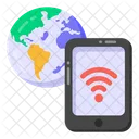 Phone Internet Mobile Network Global Wifi Icon