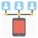Mobile Network Communication Icon