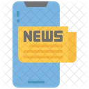 Mobile News Online News Digital News Icon